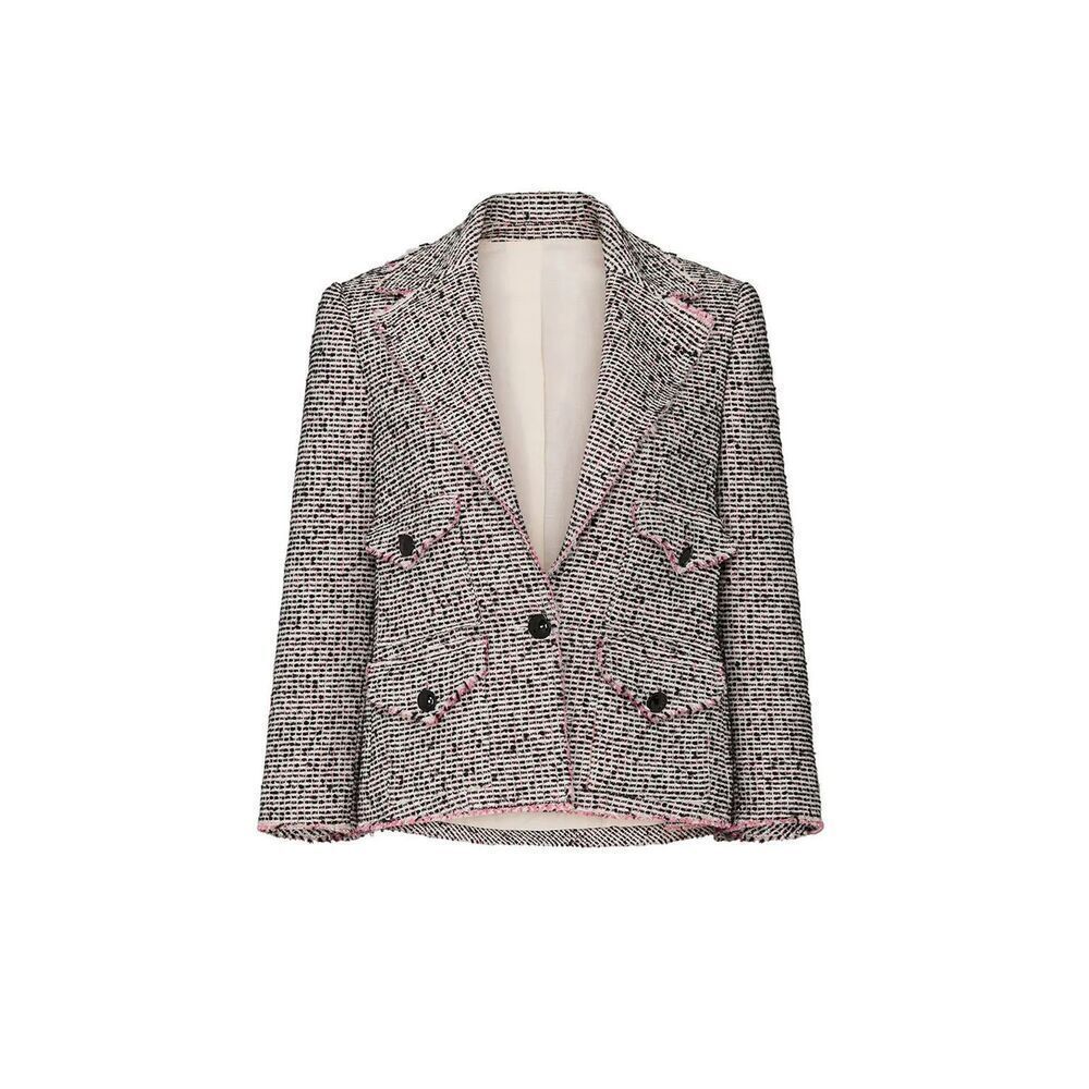 REBECCA TAYLOR Tweed Notch Lapel Blazer 💜